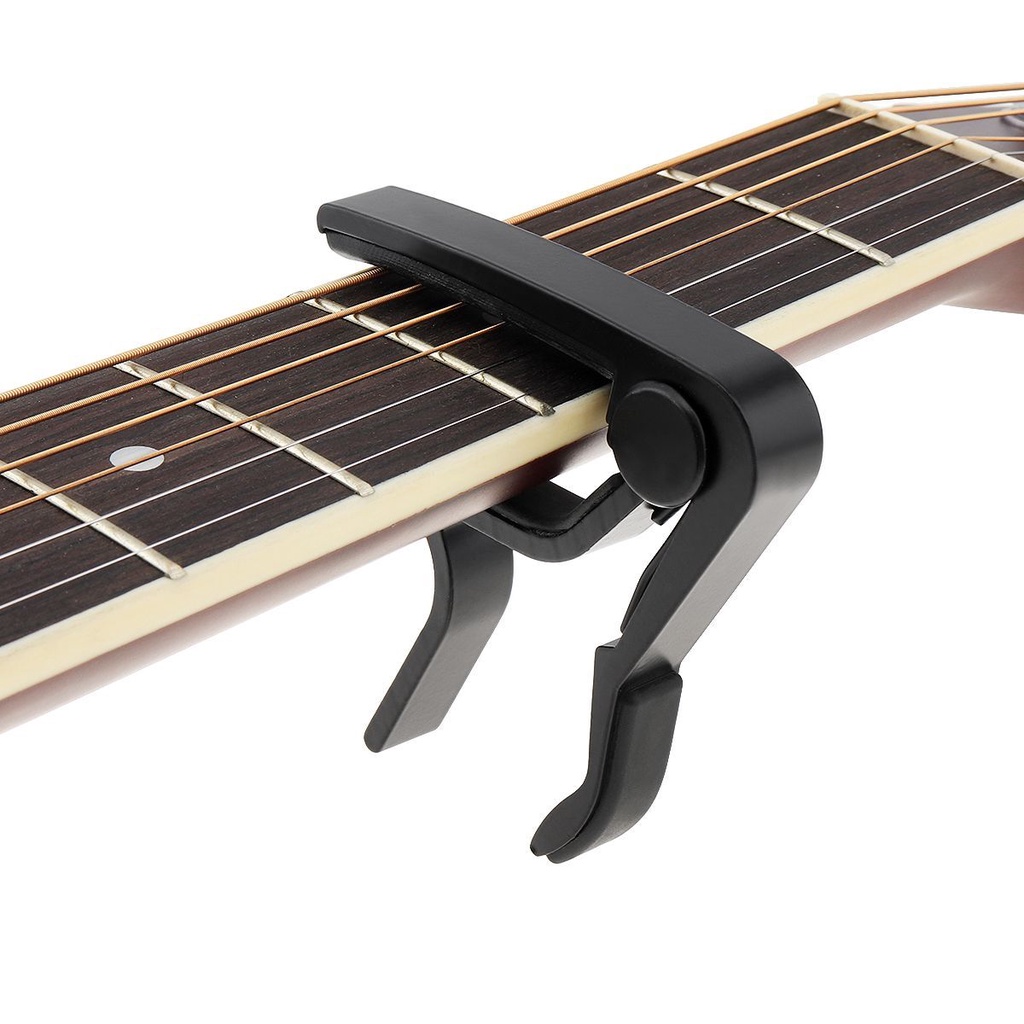 Capo Gitar Bahan Metal Alloy Dengan Bantalan Silicon Yang Sempurna Untuk Ukulele Gitar Tuning