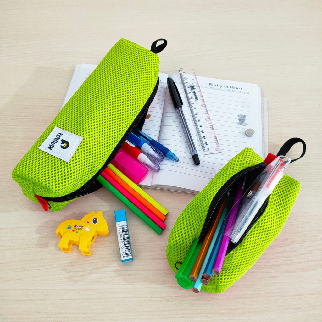 1 Set Tas Tempat Pensil Pencil Case Kotak Alat Tulis Atk Sekolah Kuliah Kerja