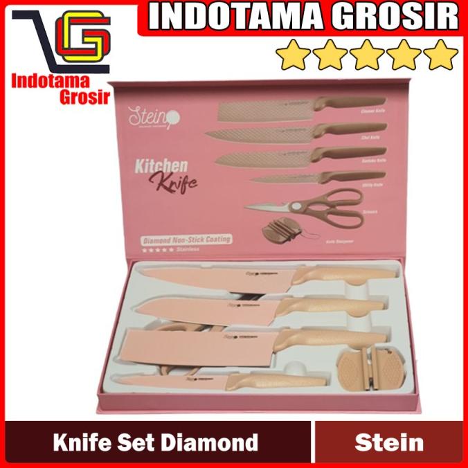 Pisau Stein Cookware Set Diamond / Kitchen Knife Set Diamond
