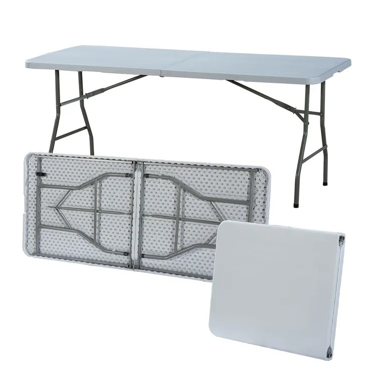 Meja Lipat Jualan Meja Lipat Outdoor Meja Lipat Portable Serbaguna Ukuran Jumbo 180 x 75 x 74 Cm