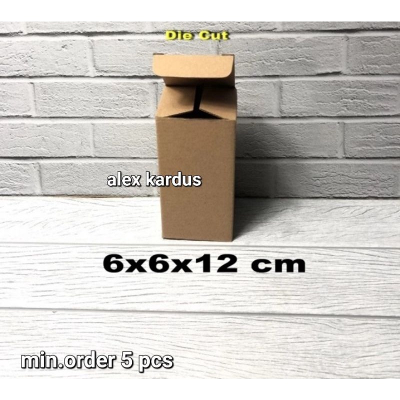 

Kardus Box uk 6x6x12 cm Kotak Karton Die Cut Botol DB