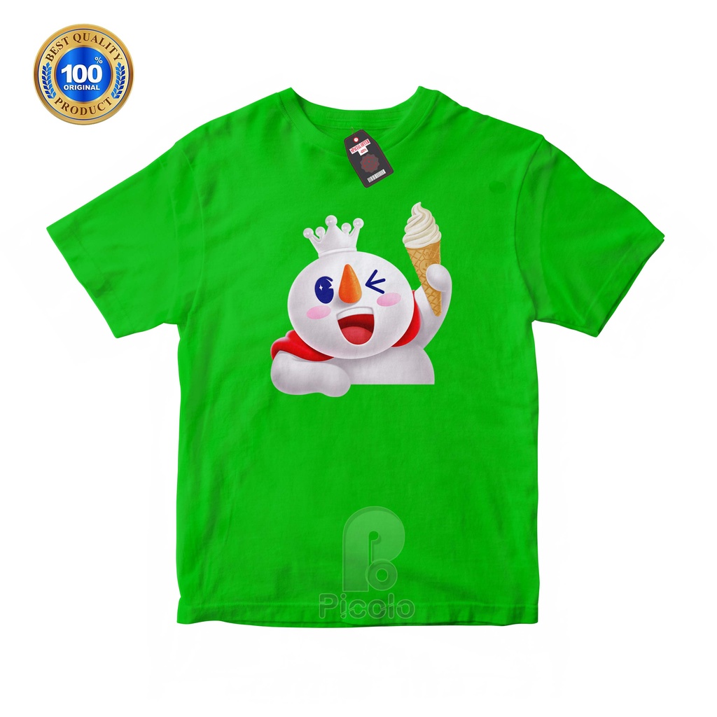 (FREE NAMA) BAJU KAOS ATASAN ANAK MOTIF MASKOT MIXUE/LOGO MIXUE UNISEX Bahan COTTUN