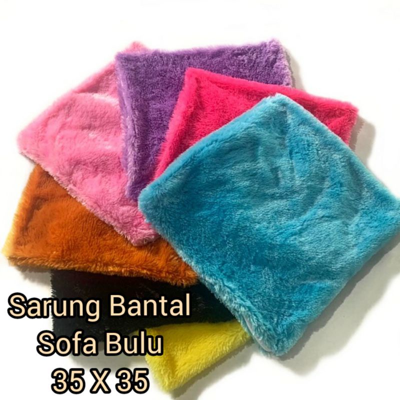 Sarung Bantal Sofa Kecil uk 35x35 super lembut dan halus