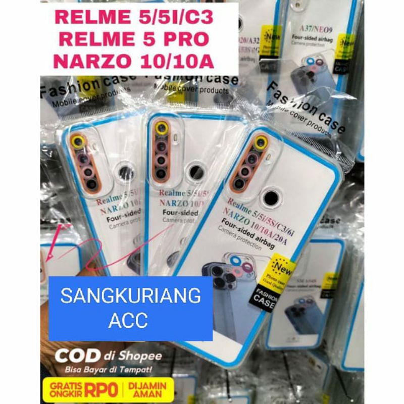 Softcase Slicon Bening Transparan hp Realme I 5/5I/C3/5PRO/NARZO 10/10A