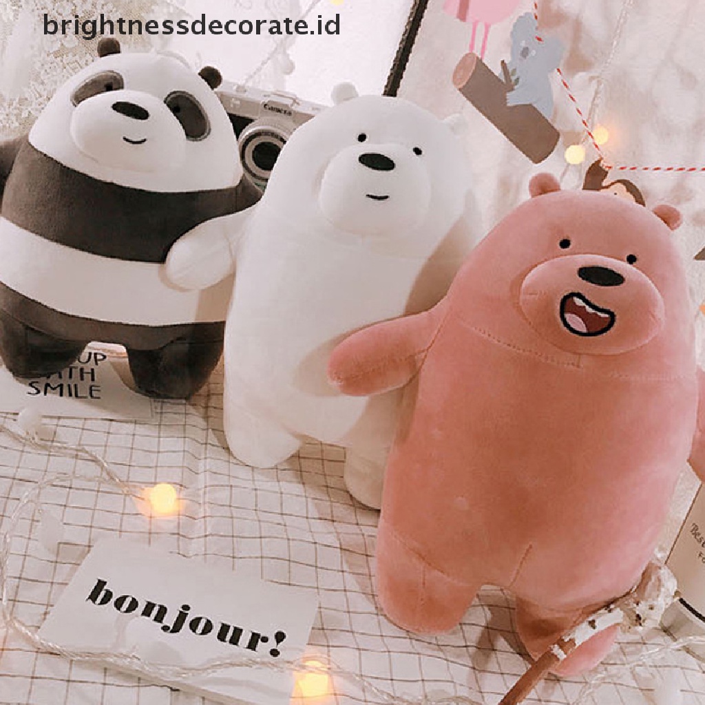 [Birth] We ARE BEARS Boneka Mainan Boneka Plush Lembut 9inch (25cm) we bare bear Plush Doll [ID]