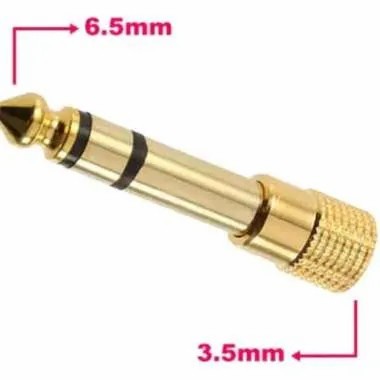 Audio Converter Jack 3.5mm to Jack 6.5mm Jack Audio 3.5 to 6.5
