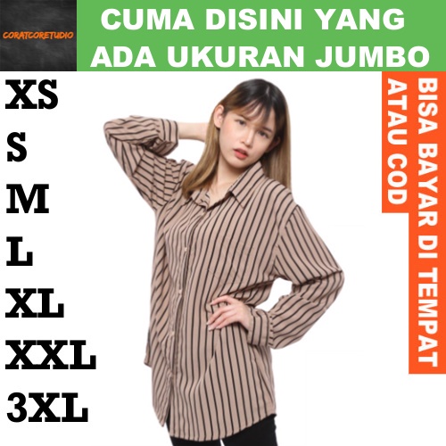 FortKlass FORTGLASS RISRUS FASHION Snowshop XXXL 3XL XXL XL L M S XS Hem Cewek Kemeja Wanita Jumbo B