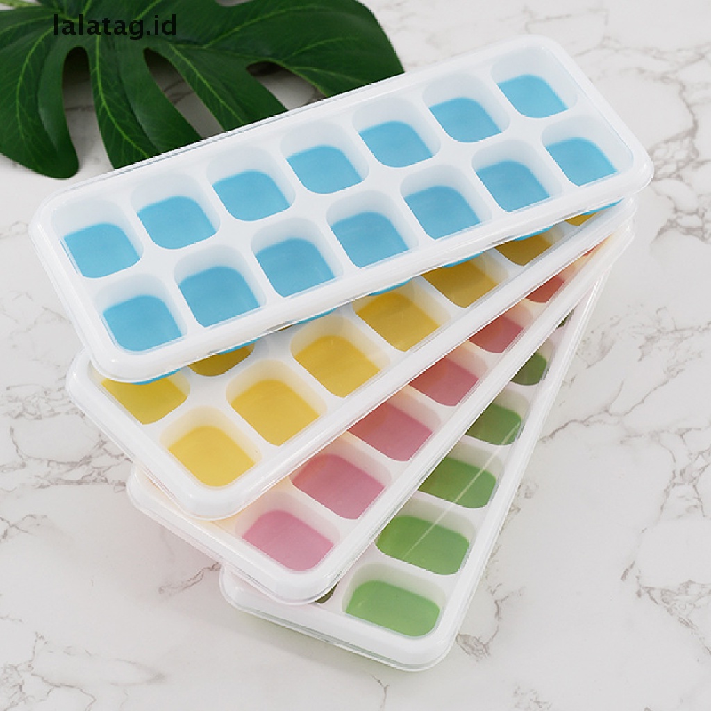 [lalatag] Cetakan Ice ball maker Dengan Tutup Silicone Ice Cube Tray Cetakan Es Batu Dapur [ID]