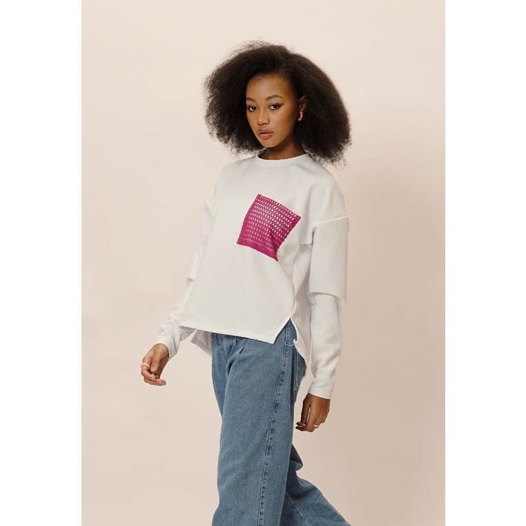 AGNI - Giulia Top Long Sleeve White