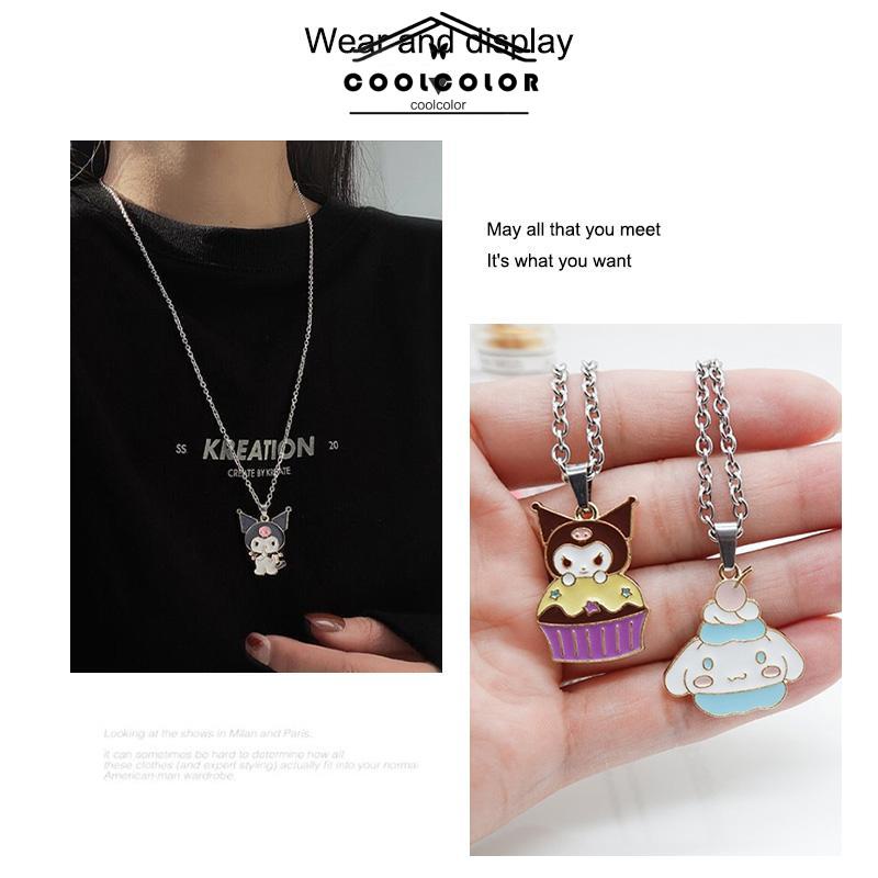 COD❤️Kalung Rantai Kartun Liontin Kulomi Cat Gaya Punk Untuk Perhiasan Pria Wanita- cl