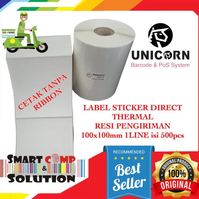 

Label Thermal Alamat Resi Pengiriman 100x100mm / 10x10cm / 4" x 4" 500 HOT SALE