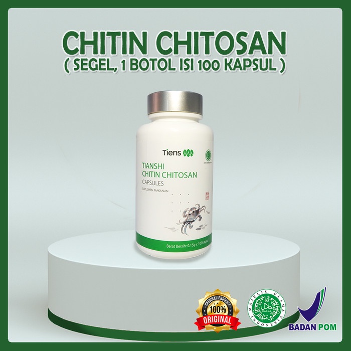 Tiensi Thiansi Chitin Chitosan 100 Kapsul / Capsules Original Bersegel