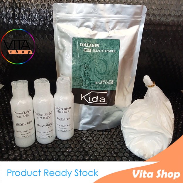 Jual Kida BLEACHING PUTIH + Developer Bleaching Rambut GRADE PREMIUM