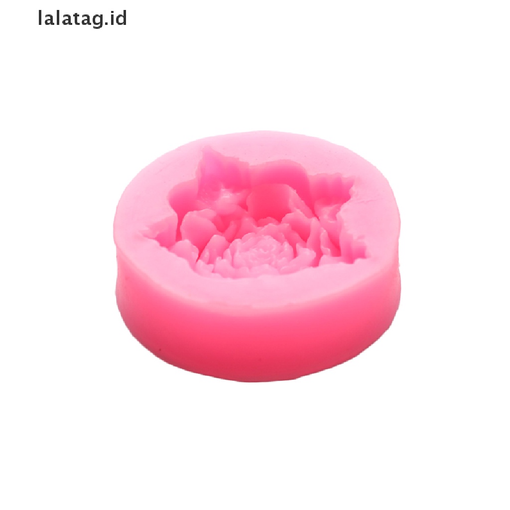 [lalatag] Bloom Rose Silikon Kue 3D Bunga Fondant Cetakan Cupcake Permen Coklat Dekor [ID]