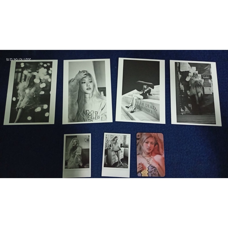 WTS ROSE - R SINGLE ALBUM OFFICIAL POSTCARD, POLAROID, PHOTOCARD