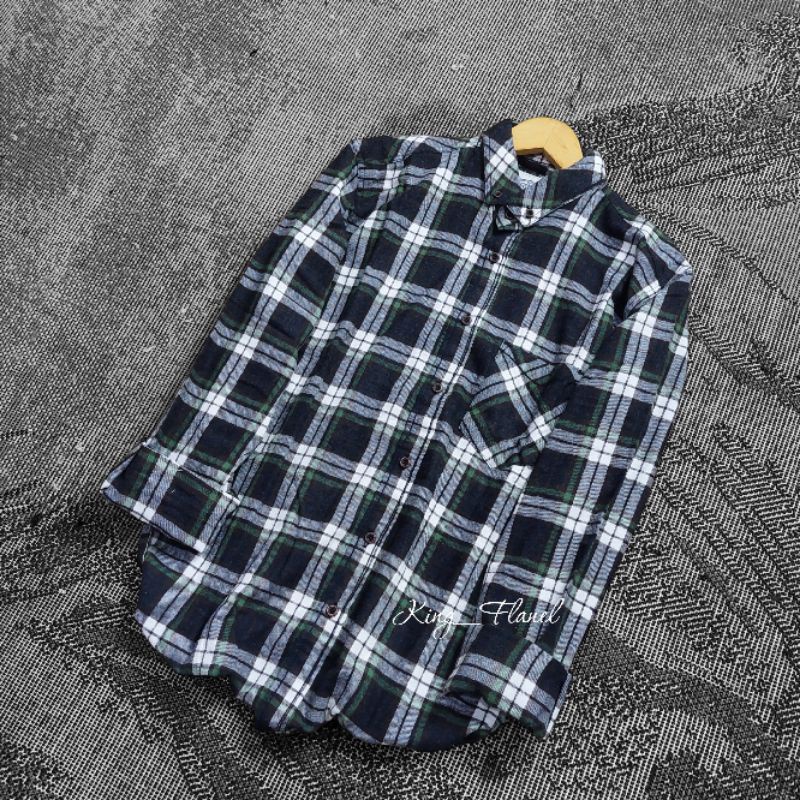 Kemeja kerja pria hitam hijau / kemeja premium kotak / flanel eightyeight / flanel Best seller / kem