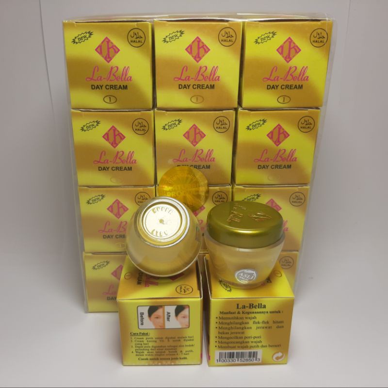 3 PCS - CREAM SIANG LABELLA GOLD - DAY CREAM LABELLA GOLD - PEMUTIH WAJAH