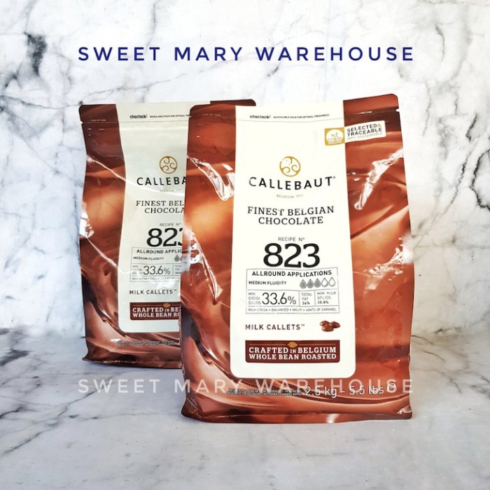 

Callebaut 823 NV MILK 1kg 33,6% Chocolate Couverture Callets