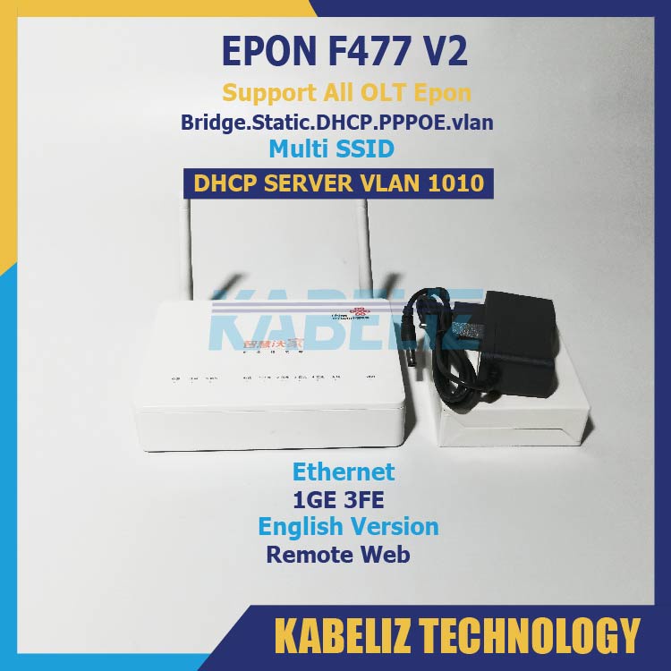 ONU EPON ZTE F477 V2 MODEM WIFI ROUTER ZTE SUPPORT SEMUA OLT EPON MURAH SECOND SUPPORT BRIDGE