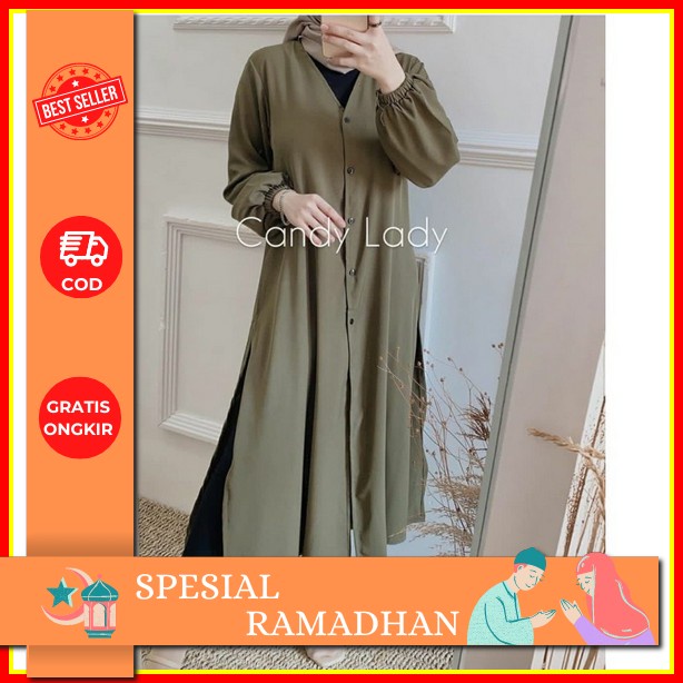 Alena Id Kemeja Tunik Terbaru Lebaran 2023 Bahan Crinkle Airflow Kemeja Tunik Wanita Jumbo Baju Atas