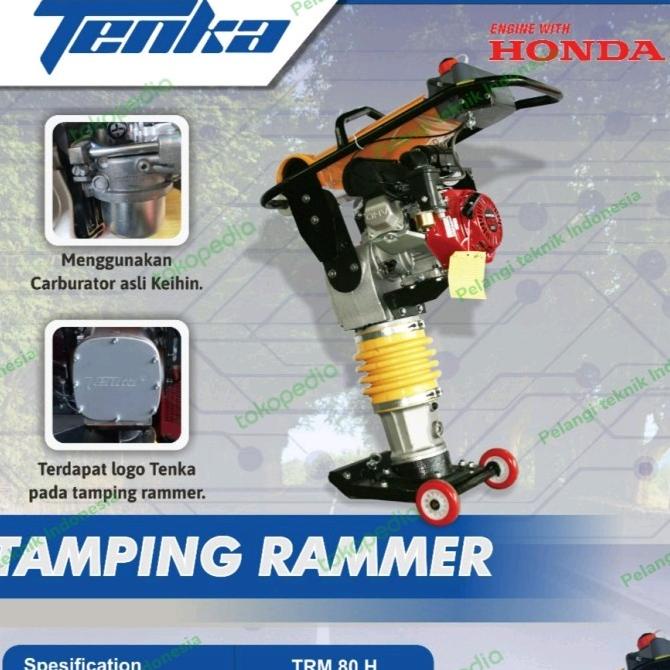 Stamper Kuda Tenka Honda Gx160 Keihin Carburator Tamping Rammer Tenka