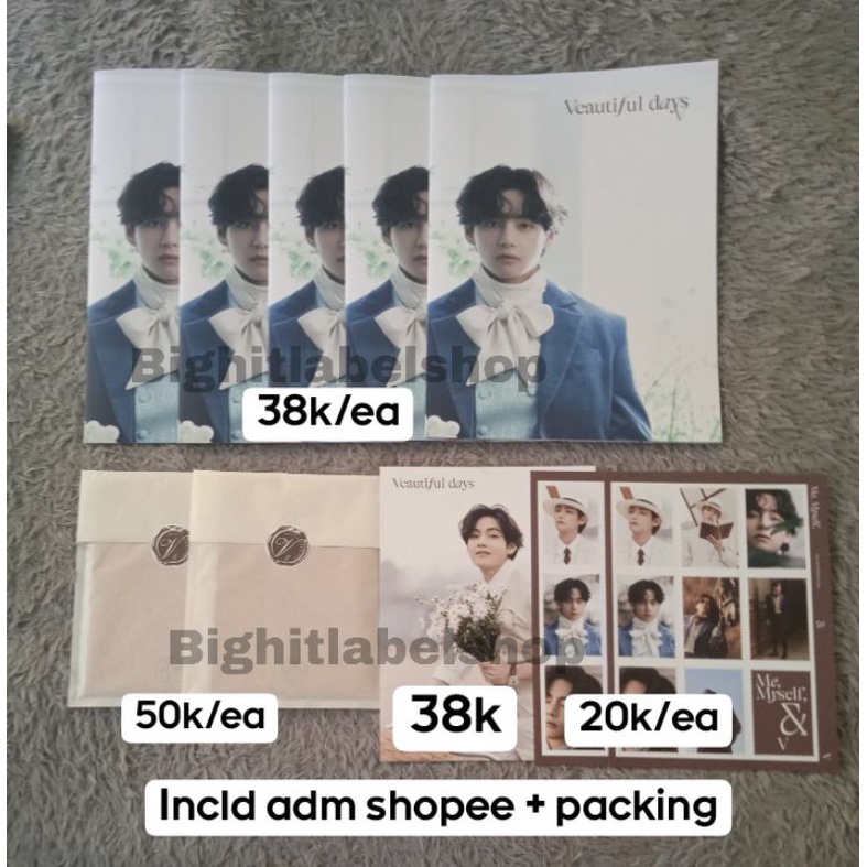 (READY STOCK) PHOTO FOLIO ME MYSELF & V TAEHYUNG 'VEAUTIFUL DAYS' SHARING
