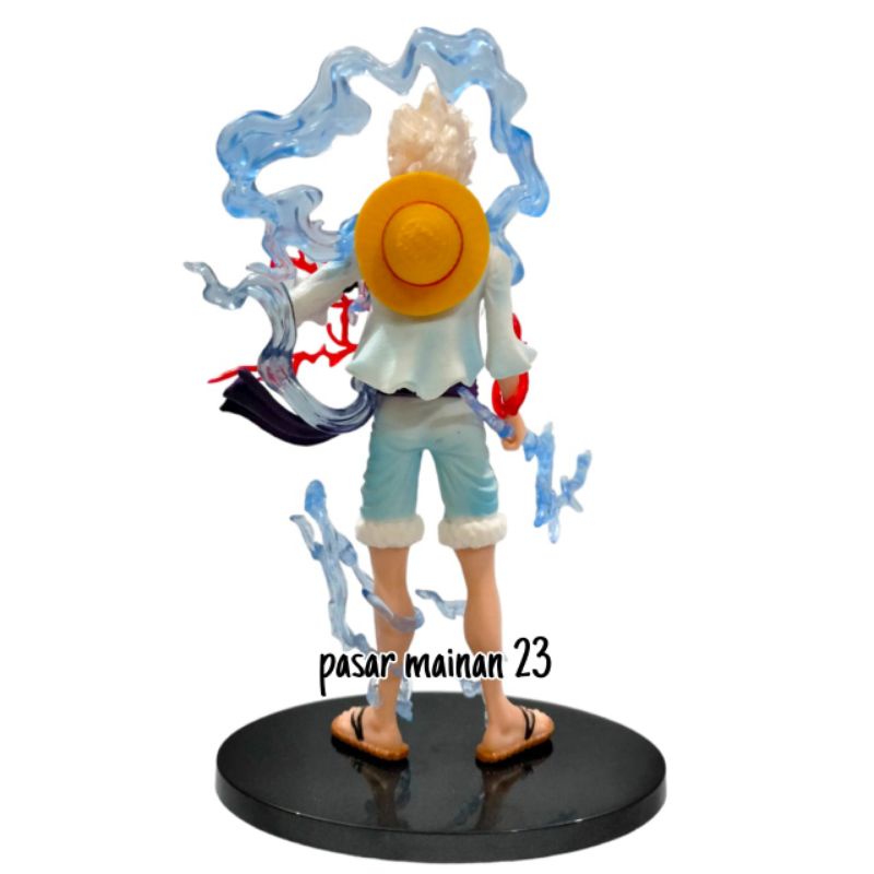 Figure Monkey D Luffy Gear 5 TH Wano Anime One Piece Miniatur Pajangan Hiasan Topper