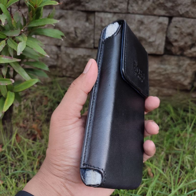 Tempat HP Kulit Asli | Dompet HP Kulit Sapi Penutup Magnet