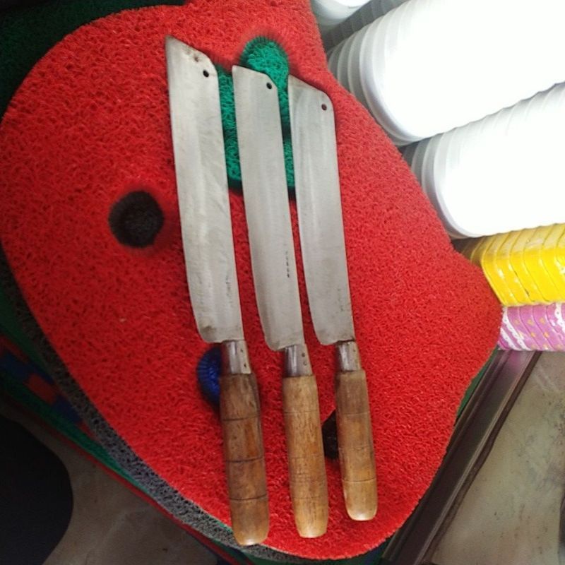 Pisau Daging baja besar / pisau potong daging / pisau asli baja