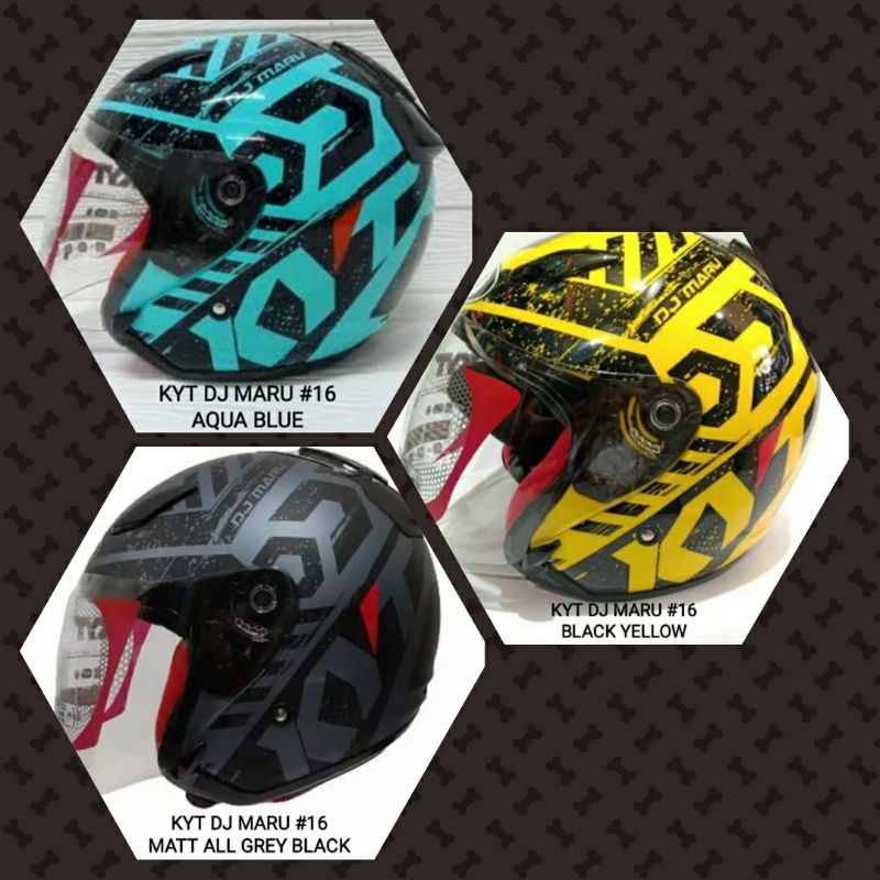 Helm KYT DJ MARU #16 Motif