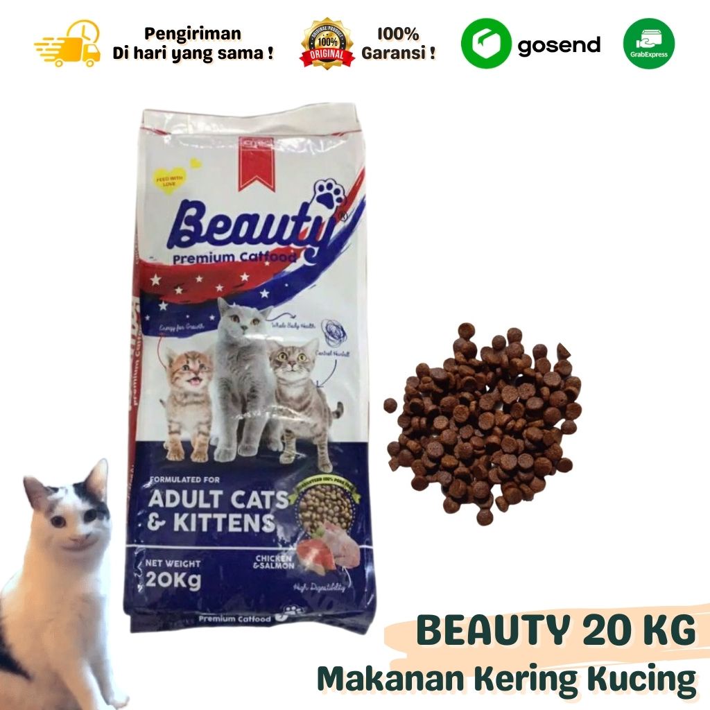 BEAUTY CAT FOOD 20KG MAKANAN KUCING SAK