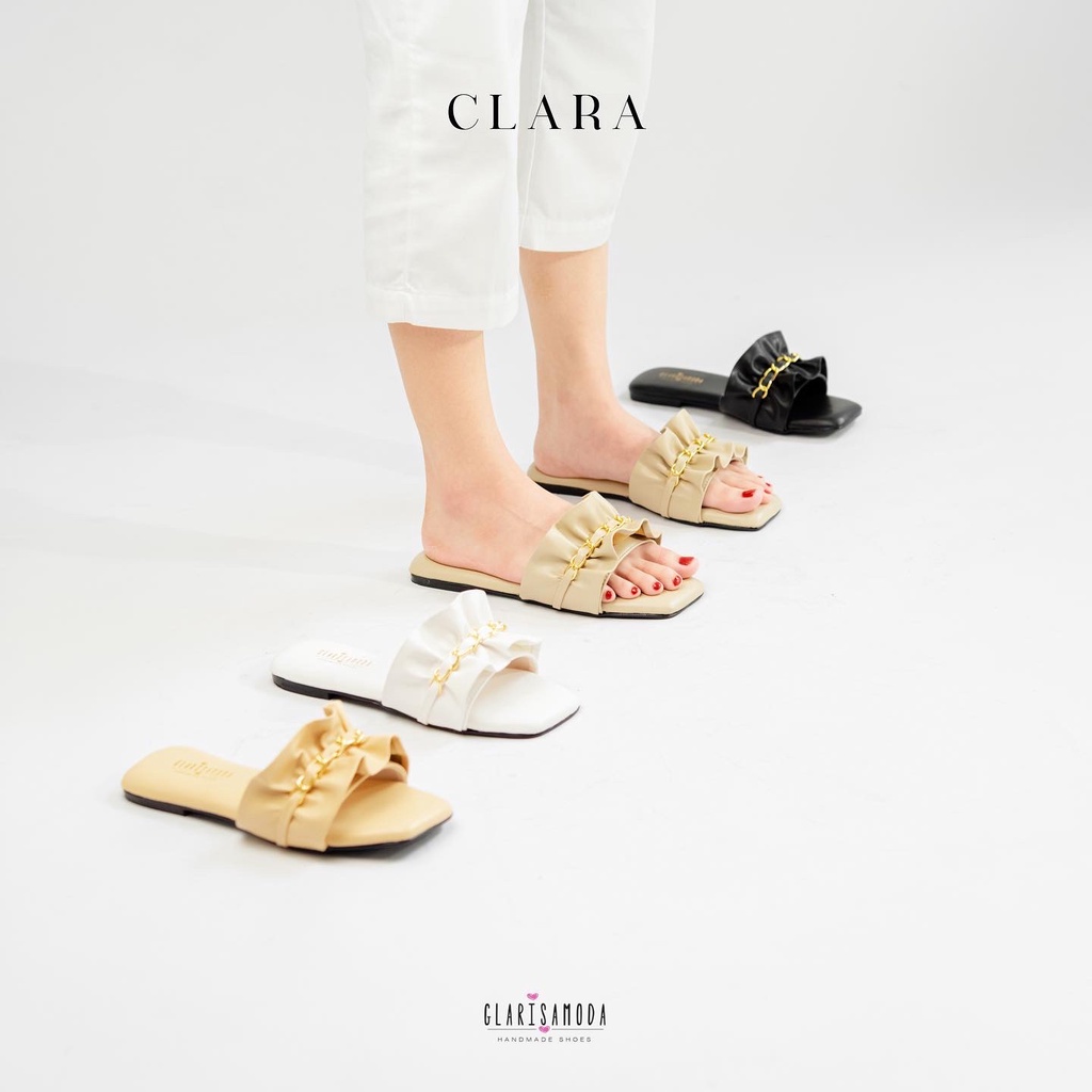 GLARISAMODA Clara Sandal Teplek Wanita Sandal Pantai Nyaman