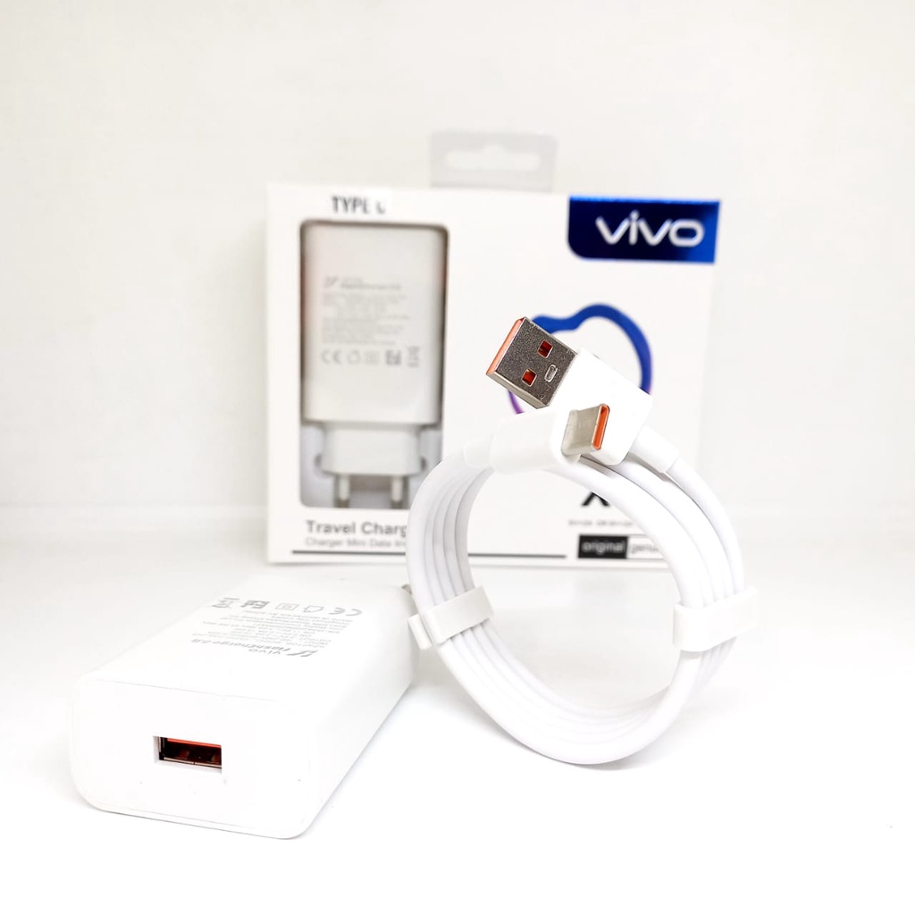 CHARGER VIVO X60/X70/X80/ X27 TYPE-C &amp; MICRO-USB VIVO V19 VIVO S1PRO FAST CHARGER ORIGINAL