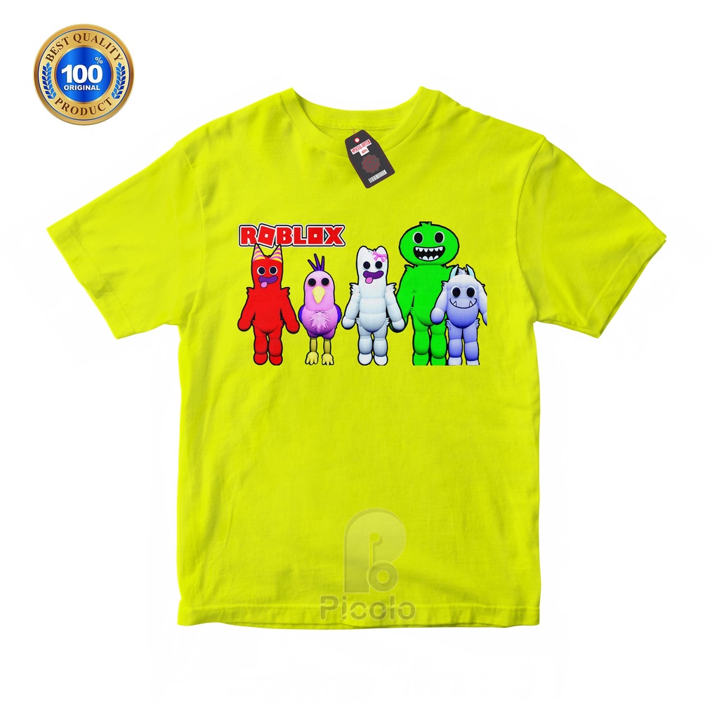 (FREE NAMA) BAJU KAOS ATASAN ANAK MOTIF GARTEN OF BAN BAN X ROBLOX UNISEX Bahan COTTUN