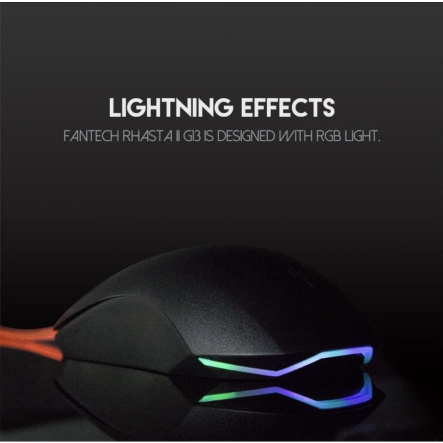 Mouse Fantech G13 Rhasta II Gaming RGB Light 2400 DPI - Rhasta 2