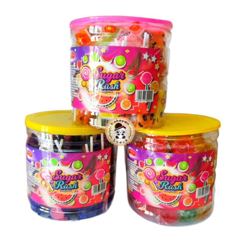 SUGAR RUSH LOLIPOP TOPLES BESAR ISI 48