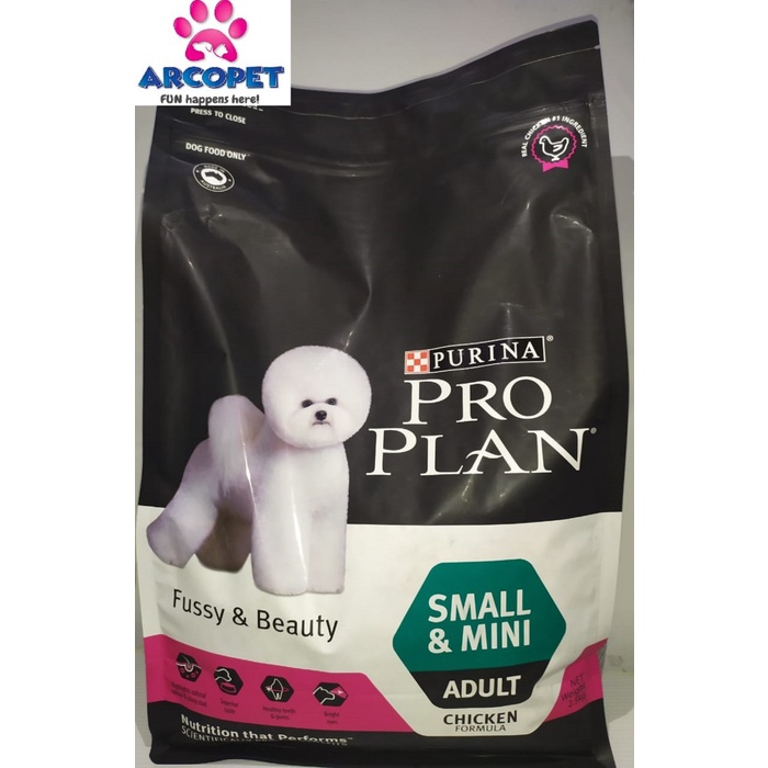 ⭐BISA COD⭐ PRO PLAN SMALL & MINI ADULT - FUSSY & BEAUTY - 2,5KG - MAKANAN ANJING