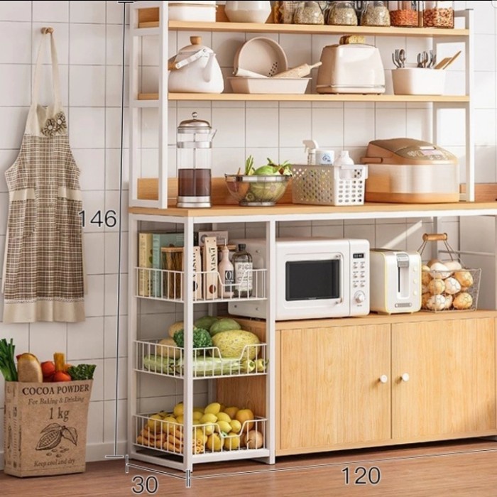 Rak Rak Dapur Susun Minimalis/Rak Microwave/Tak Piring