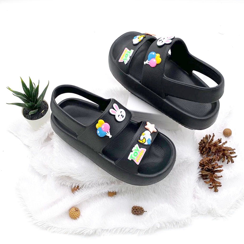 Sandal Wedges Lalisa Sandal Selop Wanita Korean Style Model Tali Belakang Terbaru