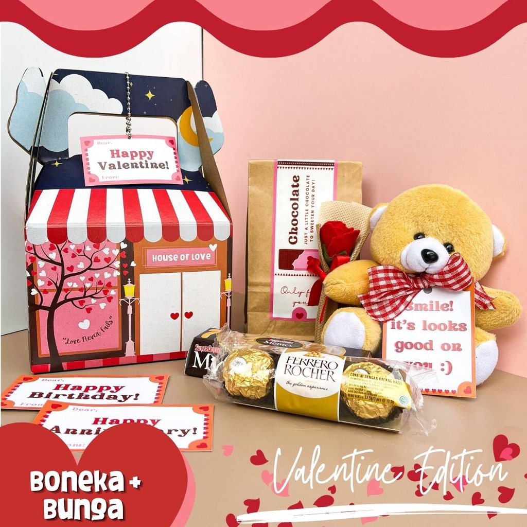 [BONEKA&amp;BUNGA] KADO ULANG TAHUN CEWEK COWOK | WISUDA | ULTAH | HAMPERS COKLAT VALENTINE GIFT BOX | KADO COKELAT COKLAT CHOCOLATE GIFT BOX | KADO ANNIVERSARY GRADUATION HAPPY BIRTHDAY | VALENTINE BOX