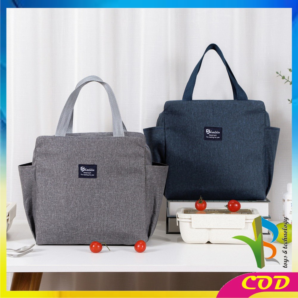 RB-T43 Tas Bekal Lunch Cooler Bag Box Anti Air Makanan Alumunium Foil / Tas Kotak Makanan / Lunch Bag / Tote Bag Bekal