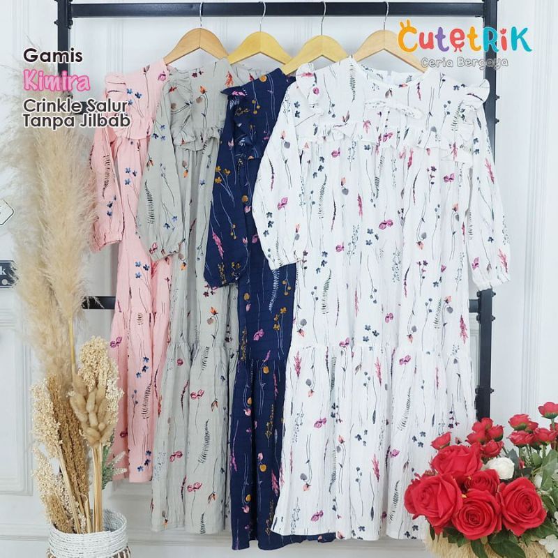 Baju Anak Perempuan Gamis Kimira by CUTETRIK