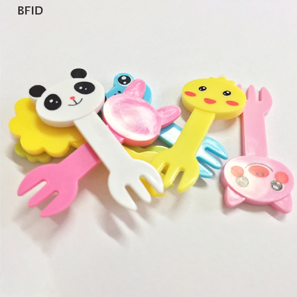 [BFID] 1set Animal Kingdom Garpu Buah Kue Dessert Pick Tusuk Gigi Bento Lunches Party [ID]