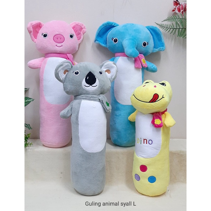 Guling Animal Size L 65cm/Guling Koala/Guling gajah/Guling Pig/Guling Boneka