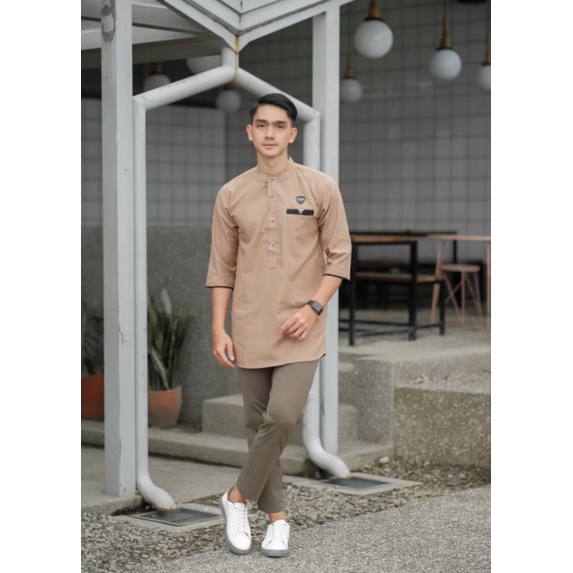 BAJU KOKO KEMKO IMFAIZ  012 MATERIAL OXFORD UKURAN M L dan XL