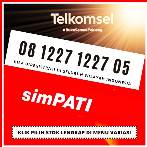 Nomor Cantik Telkomsel Simpati 1227 1227 4G LTE HOKI