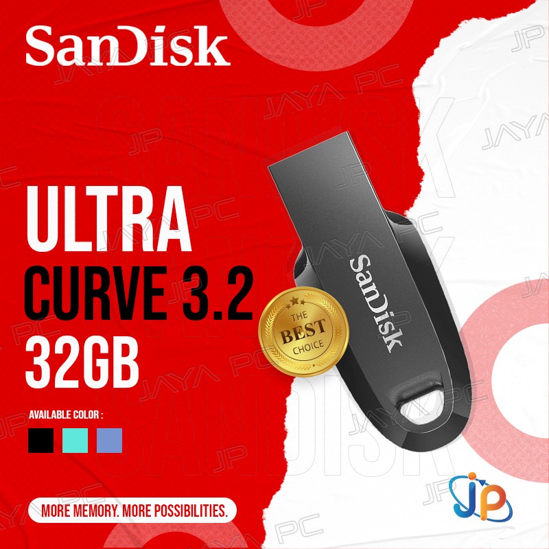 FlashDisk Sandisk CZ550 32GB - Flash Disk Ultra Curve 32 GB USB 3.2