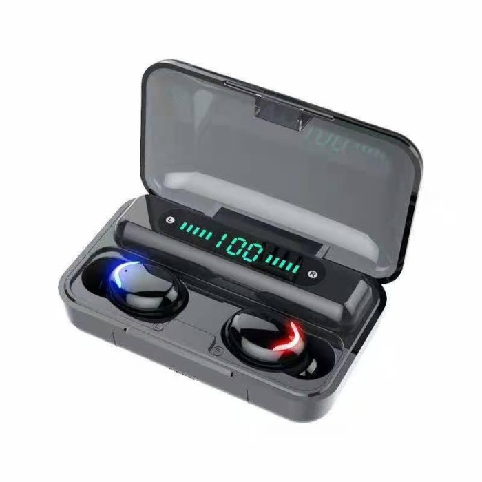 headset bluetooth Headset - Earphone Bluetooth TWS F9-5.1 LED Display Smart Touch Finger - F9-5(O6V1