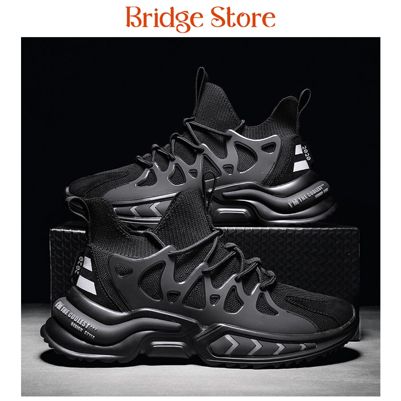 Sepatu Sneakers Pria &amp; Wanita  GID BLACK / Urban Street Sneakers Import Unisex