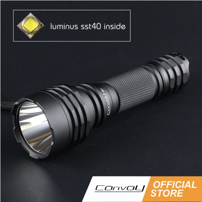 Senter Senter Convoy C8+ With Luminus Sst40 4Modes / 12 Group